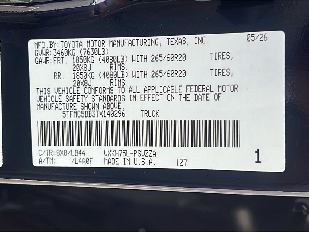 2026 Toyota Tundra i-FORCE MAX Tundra 1794 Edition