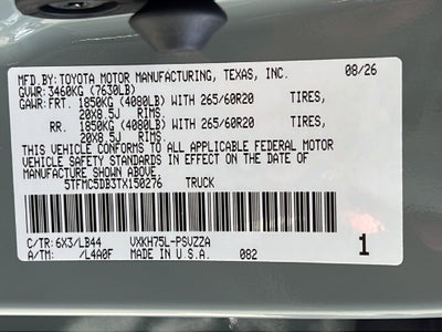 2026 Toyota Tundra i-FORCE MAX Tundra 1794 Edition