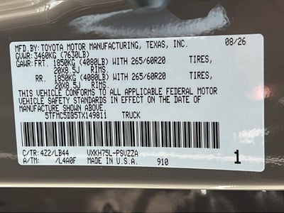 2026 Toyota Tundra i-FORCE MAX Tundra 1794 Edition