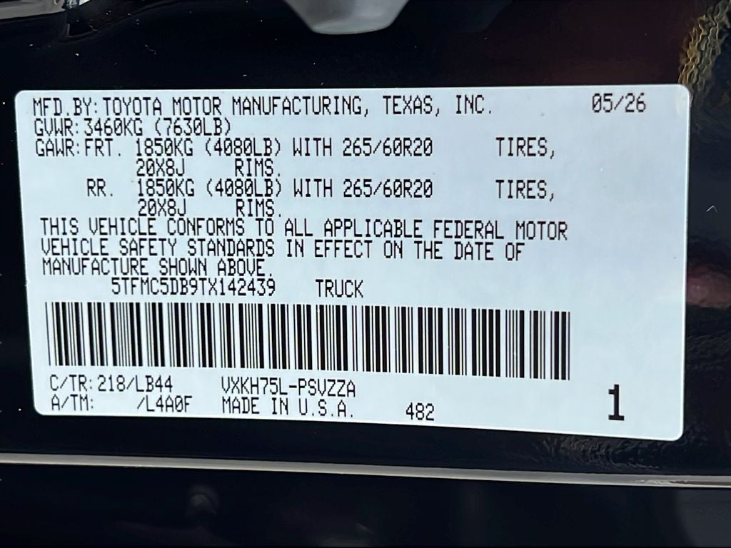 2026 Toyota Tundra i-FORCE MAX Tundra 1794 Edition