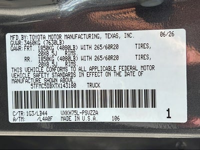 2026 Toyota Tundra i-FORCE MAX Tundra 1794 Edition