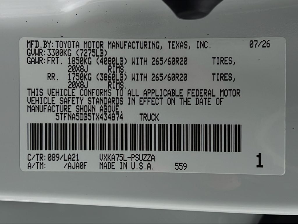 2026 Toyota Tundra Platinum