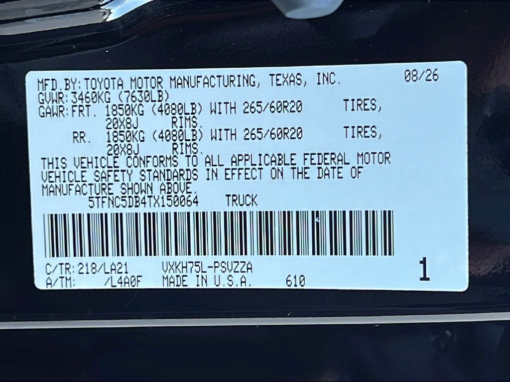 2026 Toyota Tundra i-FORCE MAX Tundra Platinum