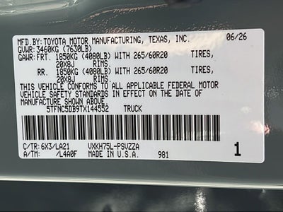 2026 Toyota Tundra i-FORCE MAX Tundra Platinum