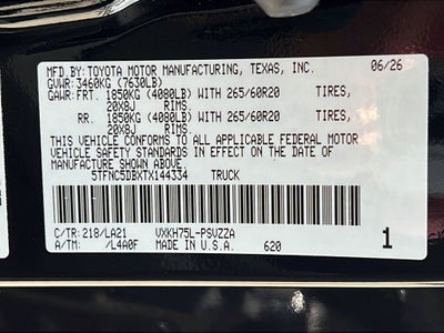 2026 Toyota Tundra i-FORCE MAX Tundra Platinum