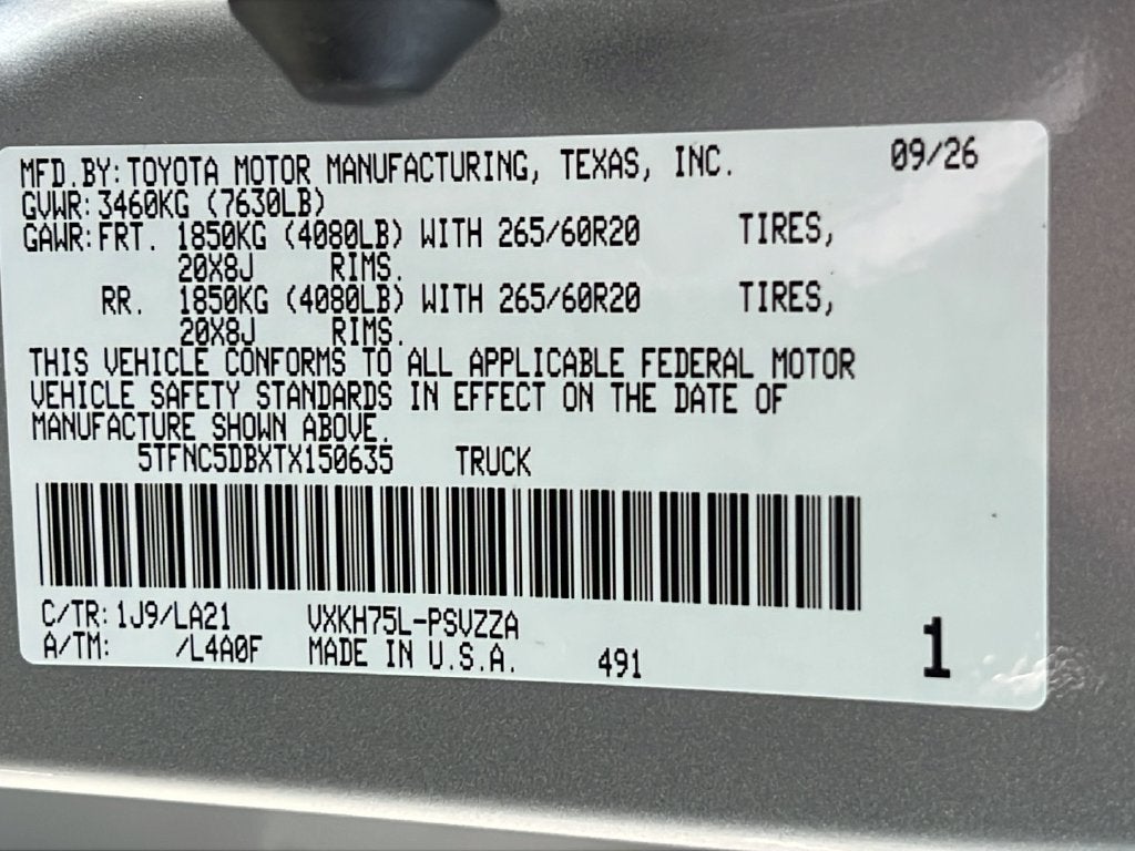 2026 Toyota Tundra i-FORCE MAX Tundra Platinum