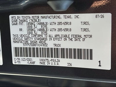 2026 Toyota Tundra i-FORCE MAX Tundra TRD Pro