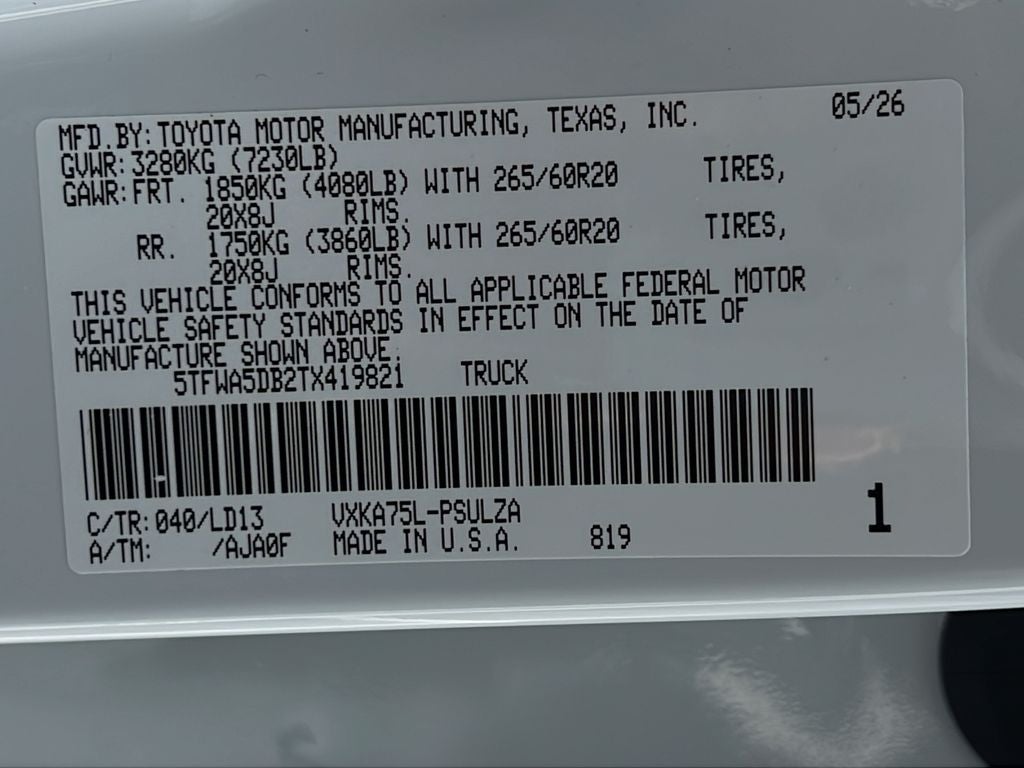 2026 Toyota Tundra Limited