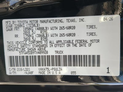 2026 Toyota Tundra Limited