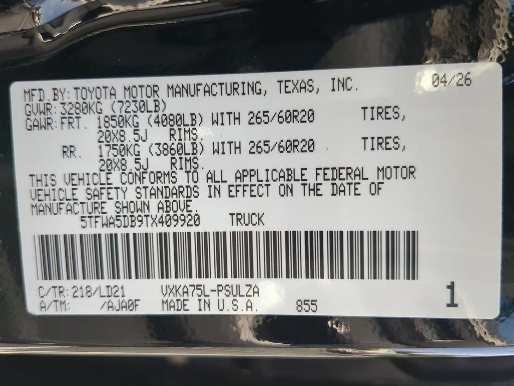 2026 Toyota Tundra Limited