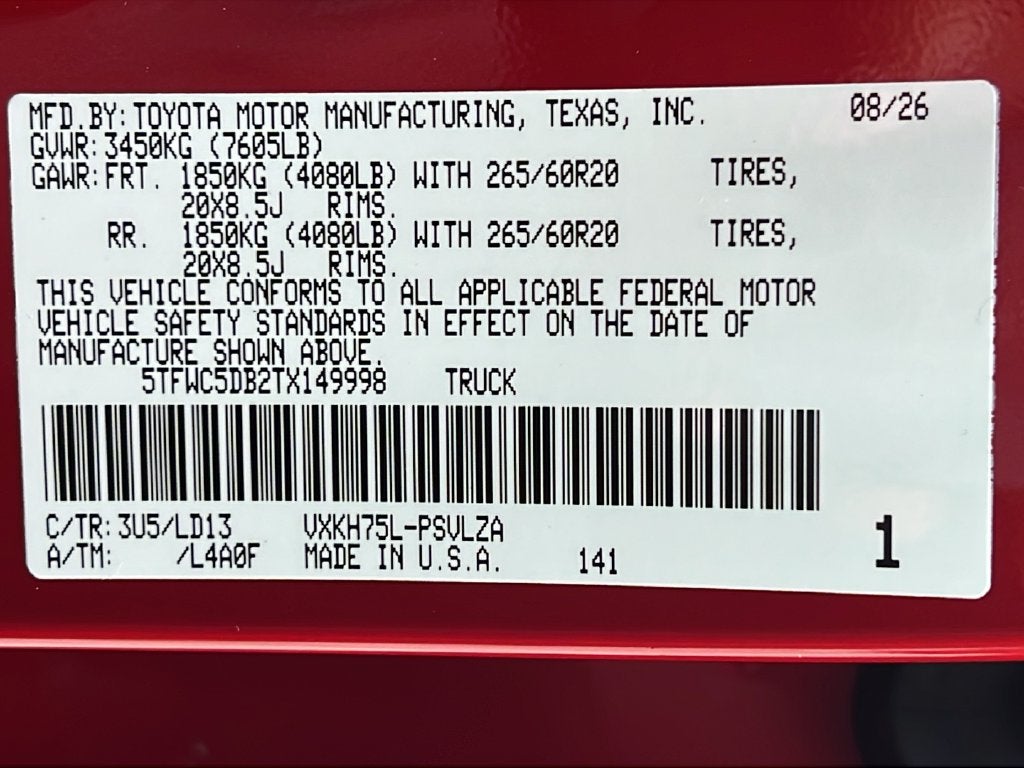 2026 Toyota Tundra i-FORCE MAX Tundra Limited