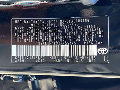 2026 Toyota Corolla LE