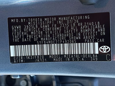 2026 Toyota Corolla LE