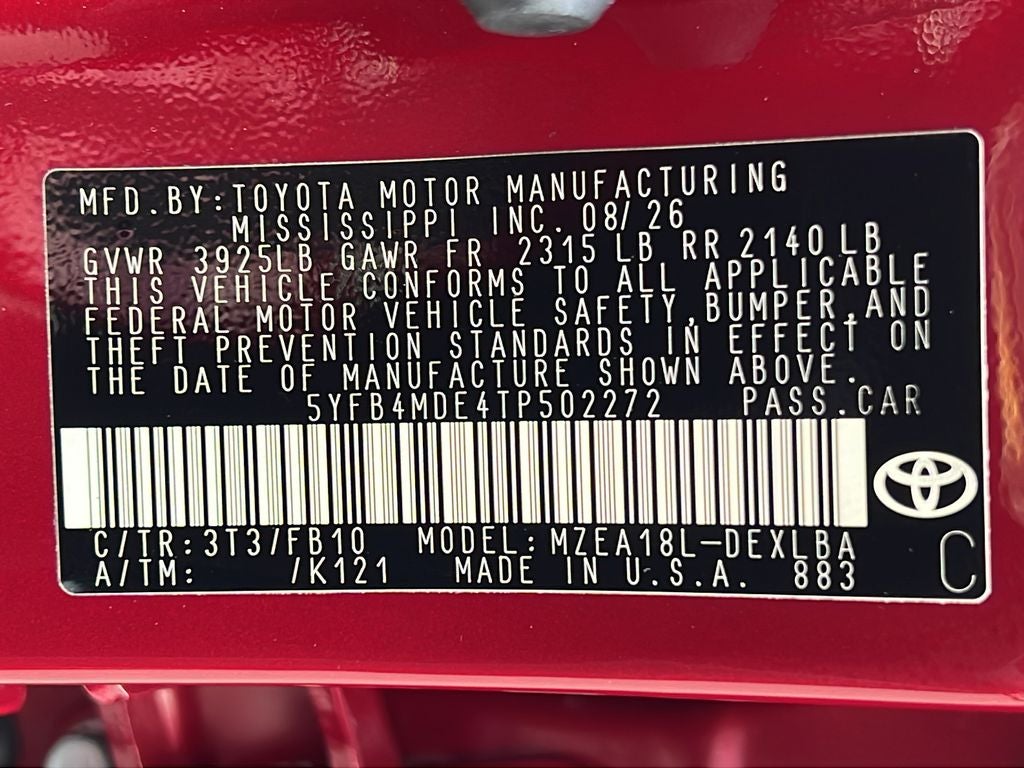 2026 Toyota Corolla LE