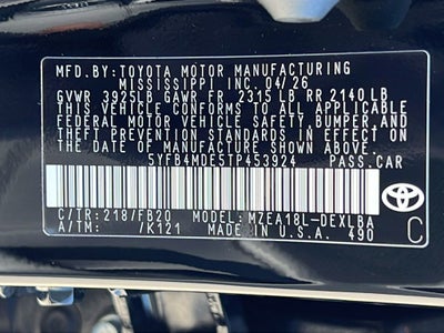 2026 Toyota Corolla LE