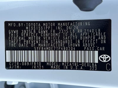 2026 Toyota Corolla LE