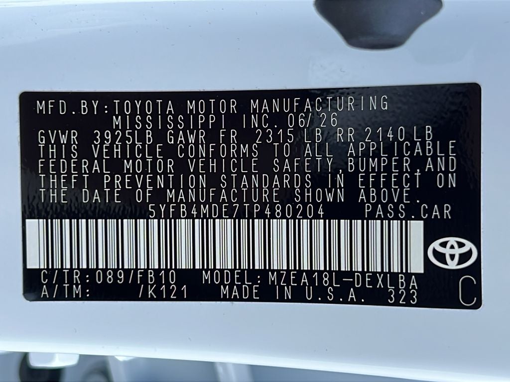 2026 Toyota Corolla LE