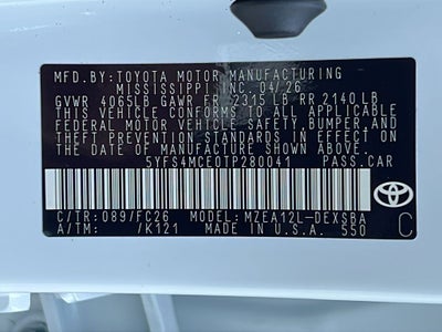 2026 Toyota Corolla SE