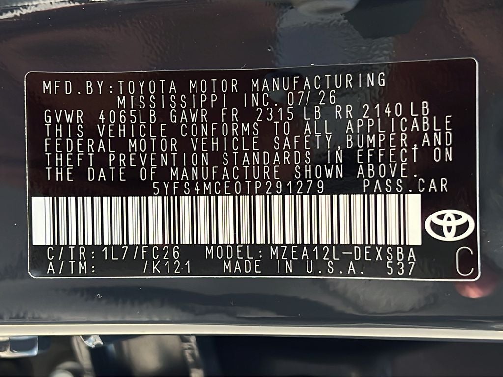 2026 Toyota Corolla SE