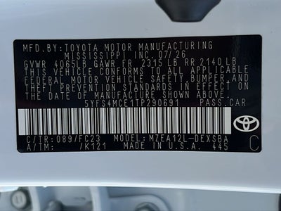 2026 Toyota Corolla SE
