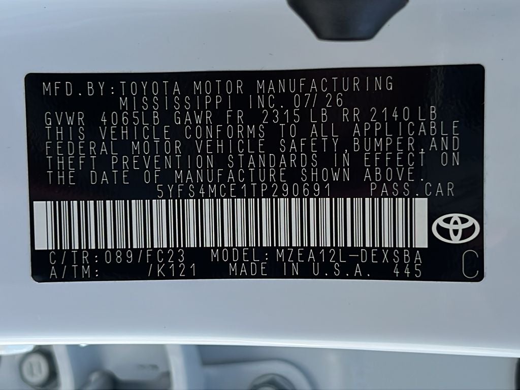 2026 Toyota Corolla SE