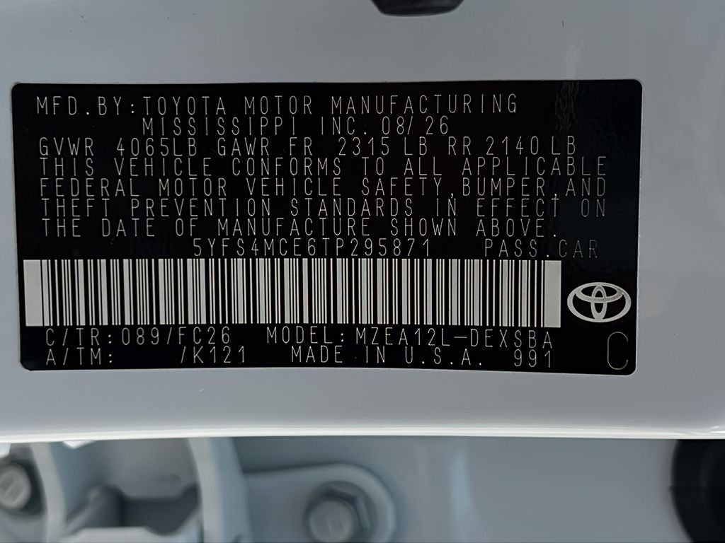 2026 Toyota Corolla SE