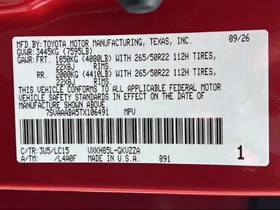 2026 Toyota Sequoia Capstone