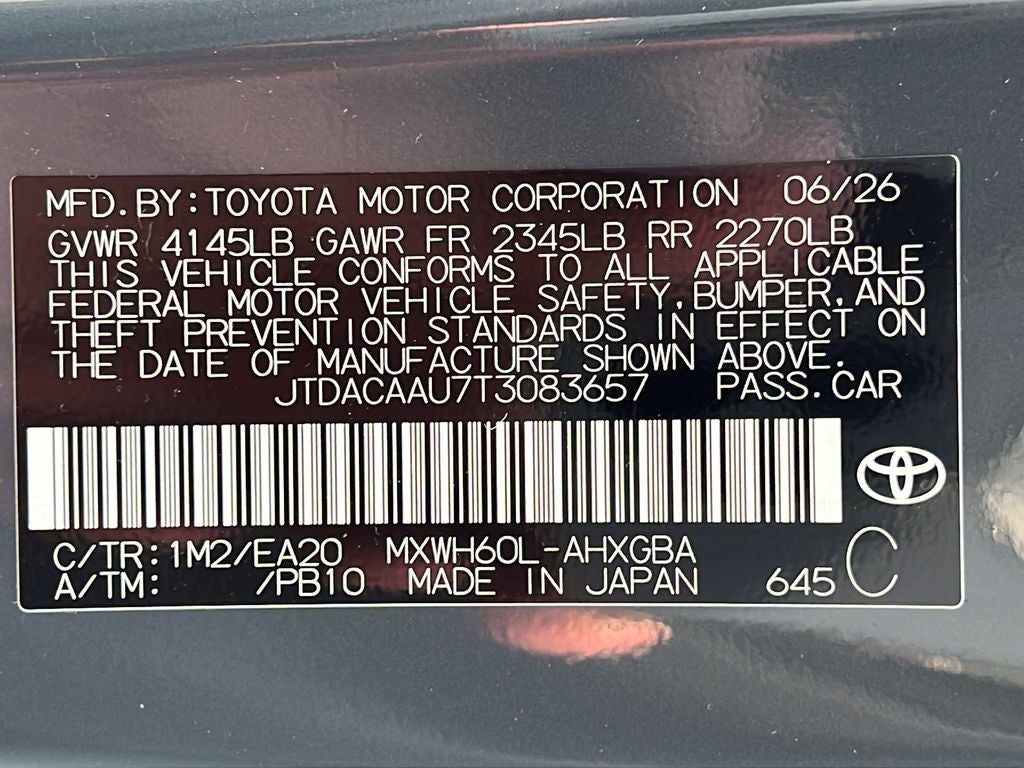 2026 Toyota Prius XLE