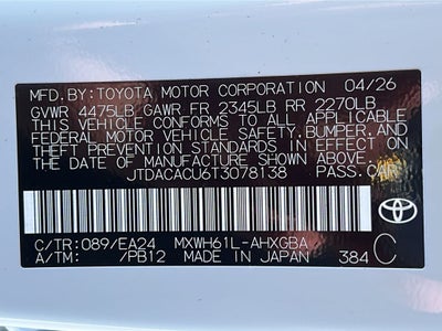 2026 Toyota Prius Plug-in Hybrid Nightshade Edition