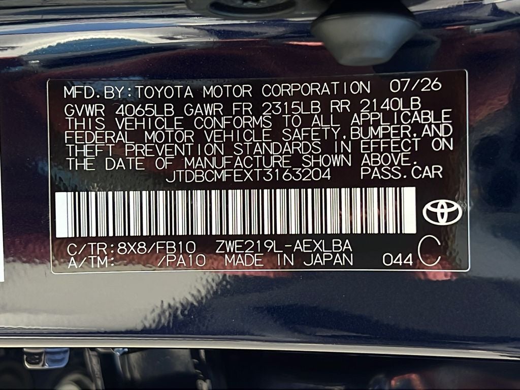 2026 Toyota Corolla Hybrid LE