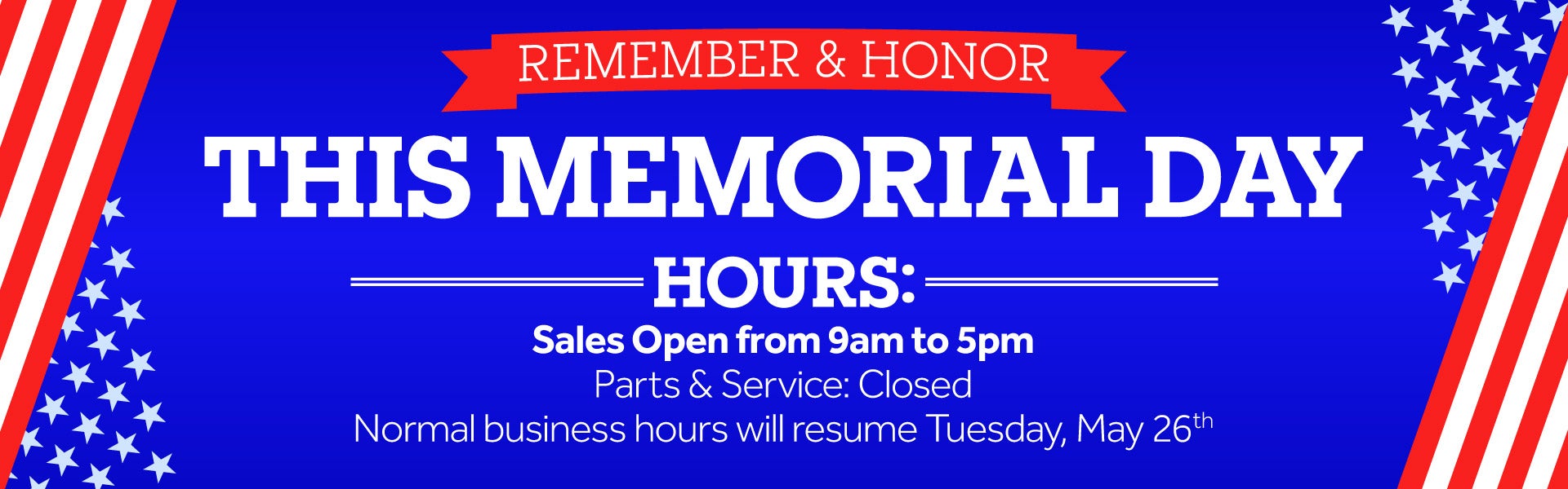 Open Memorial Day